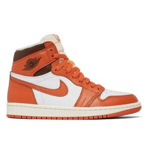 Nike Men's High-Top Sneakers in Orange and White